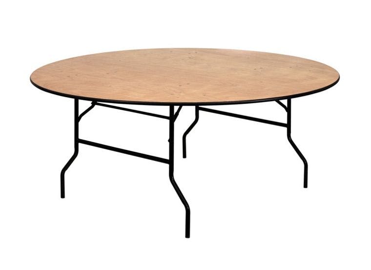 Hire Circular Flatfold Banquet Table 1.8m, hire Tables, near Randwick image 1