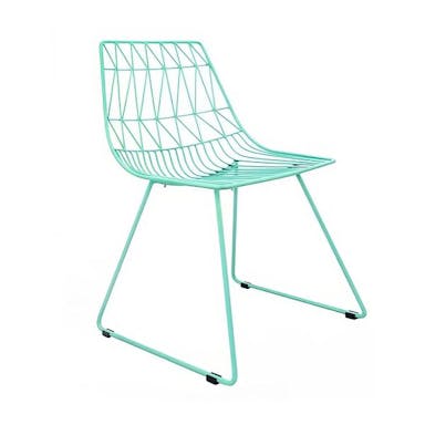 Hire Turquoise Blue Wire Chair / Arrow Chair Hire