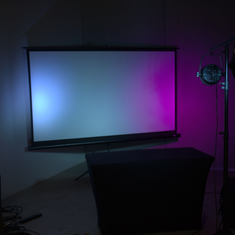 Hire Stumpfl 9'5" x 5'7" Projection screen and legs kit, in Cheltenham, VIC
