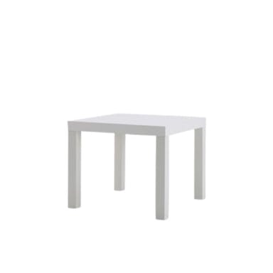 Hire SQUARE SIDE TABLE WHITE