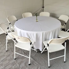 Hire 5ft Round Trestle Table, in Ingleburn, NSW