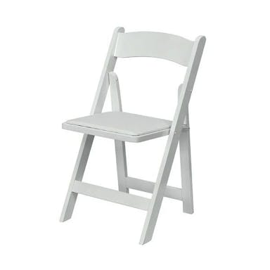 Hire White Padded Folding Chair Hire (Gladiator chair)