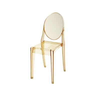 Hire VICTORIA GHOST CHAIR AMBER GOLD