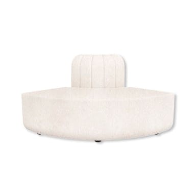 Hire YARRA SOFA OUTER CURVE WHITE BOUCLE