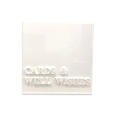 Hire WISHING WELL WHITE ACRYLIC “CARDS AND WELL WISHES”