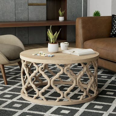 Hire FRENCH PROVINCIAL ROUND COFFEE TABLE