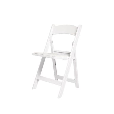 Hire FOLDING CHAIR RESIN WHITE