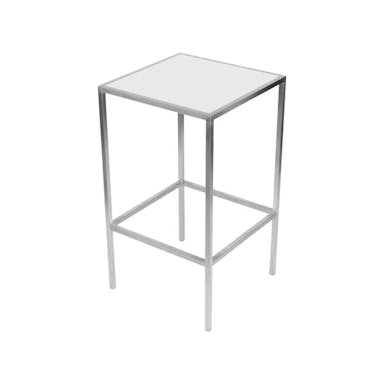 Hire STAINLESS STEEL BAR TABLE WITH ACRYLIC TOP
