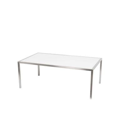 Hire COFFEE TABLE STAINLESS STEEL FRAME WITH ACRYLIC TOP