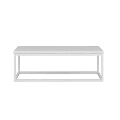 Hire White Rectangular Coffee Table Hire w/ White Top