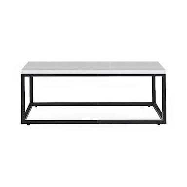 Hire Black Rectangular Coffee Table Hire w/ White Top