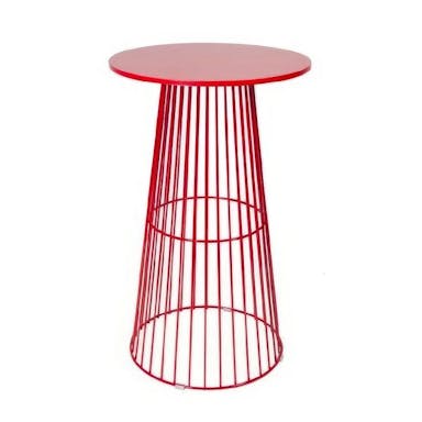 Hire Red Wire Cocktail Table Hire