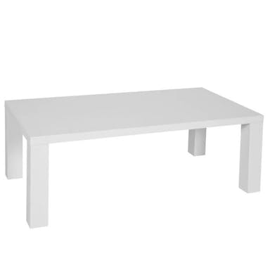 Hire White Rectangular Coffee Table Hire