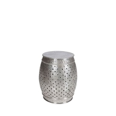 Hire MOROCCAN LOW STOOL SILVER