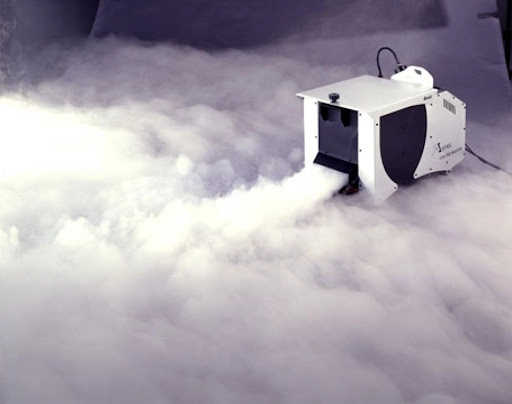 An image of a running fog machine.